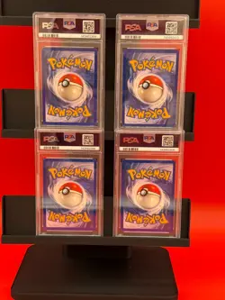 Pokemon TCG 1999 Vapreon Snorlax Vileplume Kangaskhan Holos PSA graded - Image 2