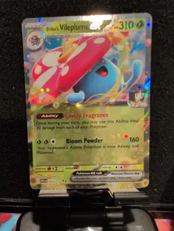 TCG Pokemon Erika's Vileplume ex 003/217 Me: Ascended Heroes Holo NM Pack Fresh. - Image 1