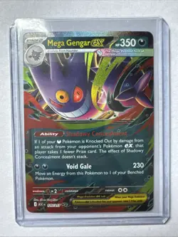 Pokemon TCG Mega Gengar EX Foil 125/217 Mega Evolution Ascensed Heroes NM - Image 1