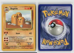 DUGTRIO 19/102 BASE SET NON HOLO RARE POKEMON TCG LP - Image 3