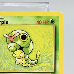 Pokemon Caterpie 45/102 BS Base Set Unlimited Vintage 1999 LP - Image 3