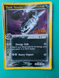 2004 Pokemon EX Team Rocket Returns Dark Steelix #10/109 Reverse Holo HP/DMG - Image 1
