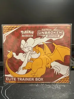 Pokemon TCG Factory Sealed Sun & Moon Unbroken Bonds Elite Trainer Box - Image 1