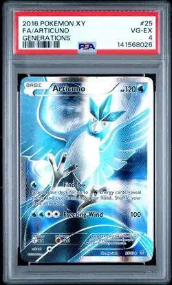 2016 Pokemon XY Generations #25 Full Art Articuno PSA 4 - Image 1