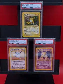 Pokemon TCG 1999 Wigglytuff Raichu Alakazam HOLO PSA Slabs - Image 2