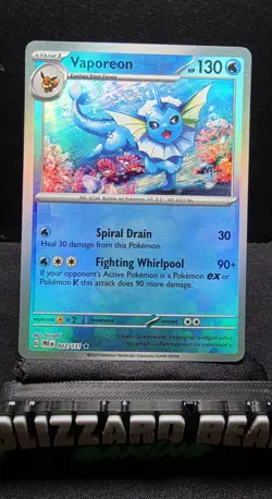 Pokemon TCG Vaporeon [Master Ball] #22 Pokemon Prismatic Evolutions - Image 1