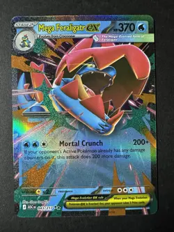 Mega Feraligatr Ex 043/217 Pokemon Mega Ascended Heroes English Near Mint - Image 1