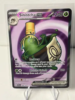 Sinistcha ex 189/167 SV06 Twilight Masquerade Full Art Pokemon TCG - Image 1