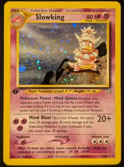 Pokemon Slowking Neo Genesis 14/111 1st Edition Holo Rare - Image 1