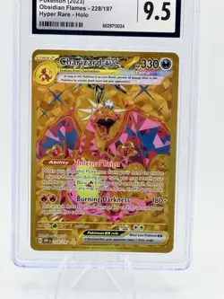 2023 Pokemon - Charizard Ex Hyper Rare #228 Obsidian Flames - CGC 9.5 - Image 2