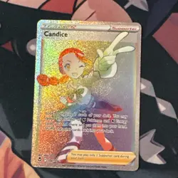 Pokemon Sword & Shield Silver Tempest Candice 204/195 Secret Rainbow Rare NM - Image 1