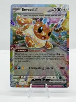 Pokemon TCG Eevee EX Sv: Prismatic Evolutions 075/131 Holo Promo Double Rare - Image 1