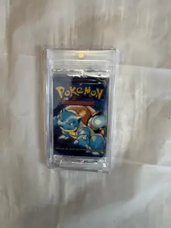 Pokemon Tcg Base Set Blastoise WOTC Spanish Booster Pack New - Image 1