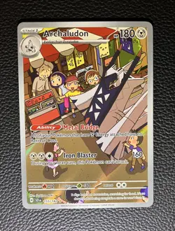 Archaludon 155/142 Sv07: Stellar Crown Holo 2024 Illustration Rare Pokemon - Image 1