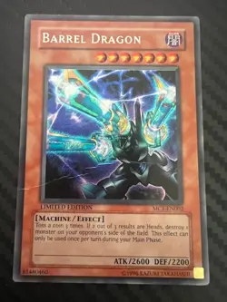 Yugioh Barrel Dragon MC1-EN002 Limited Edition Secret Rare DMG - Image 1
