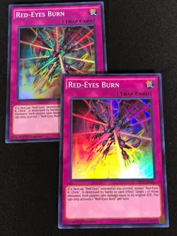 Yugioh Red-Eyes Burn DRL2-EN021 1st Super x2 (NM) - Image 1