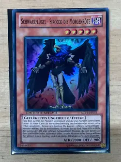1x Yu-Gi-Oh! GERMAN Blackwing - Sirocco The Dawn - AC11-DE013 - Super - MP - Image 1