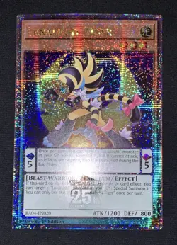 Yugioh Lunalight Tiger RA04-EN020 Quarter Century Secret Rare 1st Ed NM w/Track - Image 2