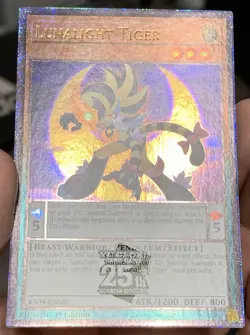 Yugioh Lunalight Tiger RA04-EN020 Quarter Century Secret Rare 1st Ed NM w/Track - Image 5