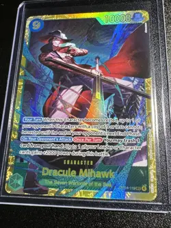 One Piece TCG The Azure Sea’s Seven Dracule Mihawk SEC OP14-119 - Image 2