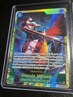 One Piece TCG The Azure Sea’s Seven Dracule Mihawk SEC OP14-119 - Image 3
