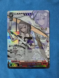 Weiss Schwarz NIKKE NIK/S117-T14SP SP Honed Sword Skills, Scarlet English NM - Image 1