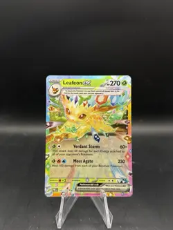 Pokemon TCG Leafeon EX 6/131 Prismatic Evolutions Double Rare Holo Card B - Image 1