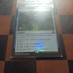 Mtg Staff Of Compleation FOIL Sealed Prerelease Promo Magic Card Mythic Rare - Image 5