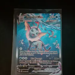 Pokemon Vaporeon VMAX Rapid Strike Promo SWSH182 Sword & Shield Holo Card - Image 3