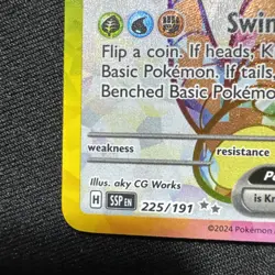 Pokemon Cards Alolan Exeggutor ex 225/191 Secret Rare Surging Sparks - (NM) - Image 2