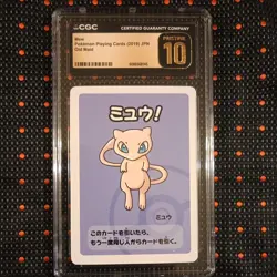 Mew Old Maid Playing Cards Japanese 2019 Pokemon CGC Pristine 10 - Image 1