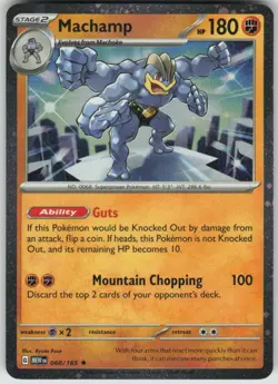 Pokemon Machamp (Cosmos Holo) Rare Miscellaneous Cards & Products 068/165 NM - Image 1