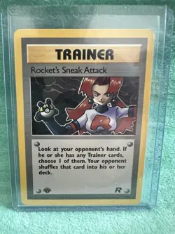 Pokemon Card - Rocket's Sneak Attack Team Rocket 72/82 Rare 1st Edition - Image 1