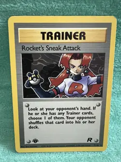 Pokemon Card - Rocket's Sneak Attack Team Rocket 72/82 Rare 1st Edition - Image 2