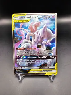 NM - Mewtwo & Mew GX - SM191 - Unified Minds - Sun & Moon Promo - Pokemon Card - Image 1