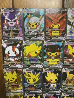 Pikachu Vcos Card Lot TCG cosplay 34 Cards - Image 2