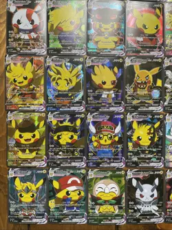 Pikachu Vcos Card Lot TCG cosplay 34 Cards - Image 4