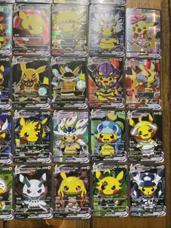 Pikachu Vcos Card Lot TCG cosplay 34 Cards - Image 5
