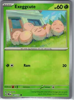 Exeggcute (Master Ball) 001/131 SV: Prismatic Evolutions - Pokemon Card - NM - Image 1