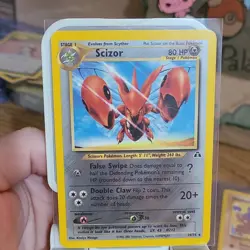 Scizor 29/75 Neo Discovery Rare Regular Pokemon Card - Image 3