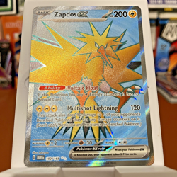 Zapdos ex 192/165 Scarlet & Violet 151 Full Art Ultra Rare Holo Pokemon Card NM - Image 2