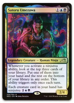 Satoru Umezawa #234 (Foil) (NM) Kamigawa Neon Dynasty NEO Magic MTG - Image 1