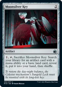 Moonsilver Key Innistrad: Midnight Hunt NM MTG Non-Foil - Image 1