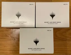 3X The Godzilla Lands Factory Sealed Secret Lair Magic the Gathering mtg - Image 1