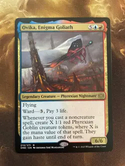 Ovika, Enigma Goliath - Phyrexia: All Will Be One - Near Mint MTG - Image 1