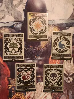 Complete Set of all 5 Secret Lair: Deceptive Districts ✨Foil✨ Lands - Image 1