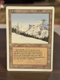 MTG Taiga Revised English Rare Reserved List Magic LP - Image 1
