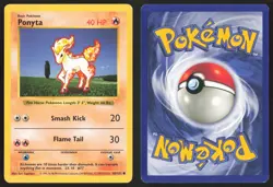 Pokemon TCG | Ponyta 60/102 | Common | Base Set | Shadowless Lightly Played - Image 1