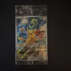 Pokemon Pikachu SVP 027 Scarlet & Violet Paldea Evolved ETB Promo Sealed - Image 1