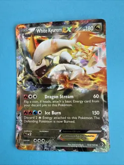 Pokemon Pokemon White Kyurem EX 103/149 Boundaries Crossed Ultra Rare Holo Card - Image 1